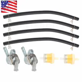 Partsebuy 710414184356 Shut Off 1/4 Inch Inline Valve Switch Gas Fuel Tank Petcock For 50 -150 Cc Atv Bike #2