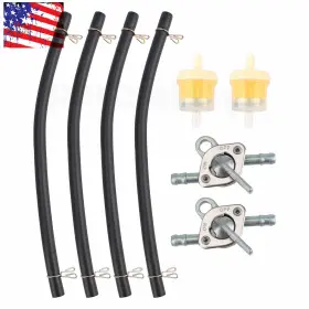 Partsebuy 710414184356 Shut Off 1/4 Inch Inline Valve Switch Gas Fuel Tank Petcock For 50 -150 Cc Atv Bike
