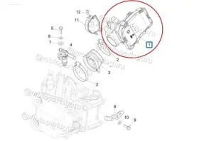 Cm30170145 Piaggio Original Oe Cm330601 Oem Throttle Body With Ecu For Beverly 400 Bv 4t/4v Abs
