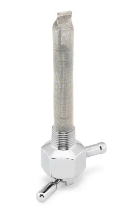 6211-ch Pingel Power-flo Petcock - 90deg. Outlet Facing Inward Chrome