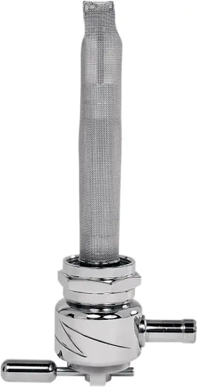 6311-cl Pingel Round Fuel Valve - Lightning Chrome 22 Mm