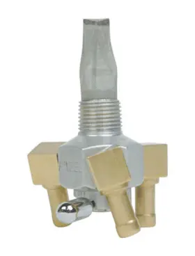 8210-t-ah Pingel Pingetriple Outlet On/off Only Hex Valve-3/8 Inch Npt-90 5/16 Hose Barbs