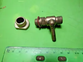Rickman Cr-750 Universal Gas Tank Petcock 1/2 Inch X 2 With Bung # P/n Nos Cr 750