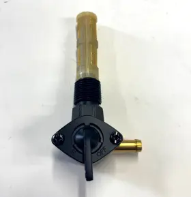 Rcp80266 Rivercity Black High Flow Fuel Valve Petcock For Harley 90 Degree Right Outlet 3/8 Npt
