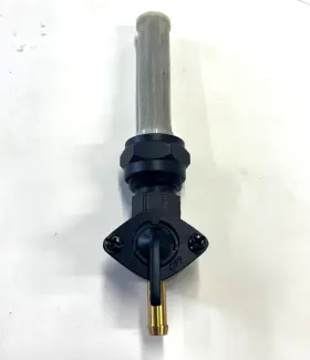 Rcp80267 Rivercity Black High Flow Fuel Valve Petcock For Harley Straight Down Outlet 22mm Thread