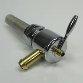 35-0160 Sifton 22mm Chrome Petcock 90 Left Outlet For 1976-2006 Harley Models