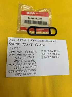 44348-47270 Suzuki New Oem Petcock Gasket Gs550 Gs750 Gs1000 Gs1100