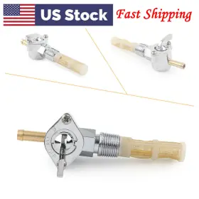 Threettt 550741546027 3/8 Inch Fuel Gas Tank Valve Npt Petcock Fit Harley Road King Softail Dyna