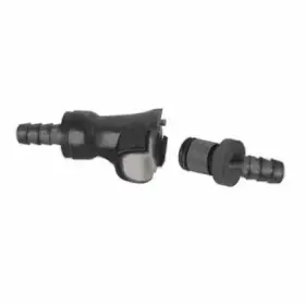 Titan 757 Performance Qd-4bk Fuel Line Hose Quick Disconnect Connect Dual Shut Off 6mm Black