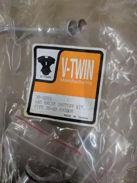 38-0202 V-twin 1940-1965 Harley-davidson Fl Fuel Petcock Shut-off Rod Kit Chrome #2