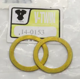 14-0153 V-twin Manufacturing Fuel Petcock Valve Rod Seat Lower Gaskets Set Of 2 For Harley