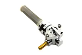 35-0498 V-twin Manufacturing Chrome Petcock With Nut And 90 Left Outlet For Harley Davidson Motorcycles #2