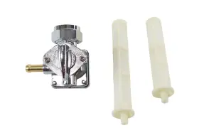 35-0583 Vtwin Fuel Valve Vacuum Chrome Petcock For 1995-2001 Harley Dyna Softail Touring
