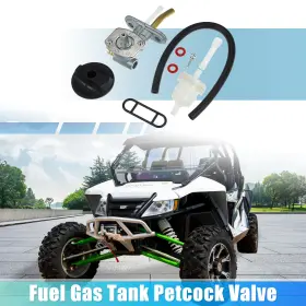 0470-344 X Autohaux 726215143751 1 Set Of Atv Fuel Gas Tank Petcock Valve With Lever Screw For Arctic Cat