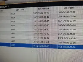 164-24500-02-00 Yamaha N.o.s Yl2 Fuel Cock Petcock #3