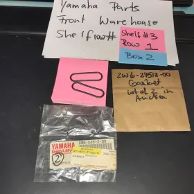 2w6-24512-00-00 Yamaha Oem 2 Petcock Fuel Tank O-ring Seal # Nib