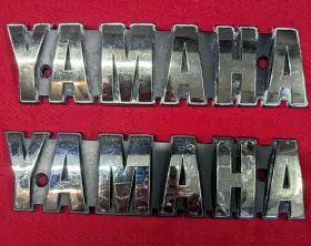 3j6-24162 Yamaha Xs Xs1100 Xs11 Fuel Tank Emblems Silver Oem 3j6 Right And Left