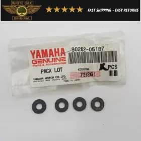 90202-05187-00 Yamaha 4 Banshee Grizzly Oem Gas Tank Fuel Cock Petcock Shut Off Valve Washer