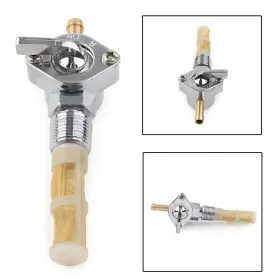 Yfoutlet 665897434811 3/8 Inch Fuel Gas Tank Valve Npt Petcock Fit Harley Road King Softail Dyna