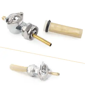 Zdl-kabusikikaisya1989usa 550744545928 Fuel Valve Petcock Straight For Harley Sportster Big Twin 1975-later 13/16 Inch Bung