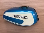 1974 Honda Gas Fuel Petrol Tank Oem Candy Riviera Blue. Fixed Price $225.00.