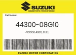 Suzuki Genuine Cock Assy, Fuel 44300-08G10. Fixed Price $75.04.