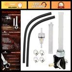 Fuel Valve Petcock 22MM Left Exit For Harley Dyna Softail Touring, Gas Tank Shut. Fixed Price $67.99.