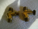 Brass Push Pull Petcock Petrol Tap 1/8" X Bsa Vincent Triumph (pair). Fixed Price $30.00.