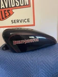 Harley Davidson Sportster Fuel Tank W Dent 61348-03. Fixed Price $150.00.