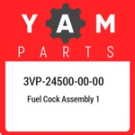 3VP-24500-00-00 Yamaha Fuel Cock Assembly 1 3VP245000000, New Genuine Oem Part. Fixed Price $60.06.