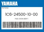 Yamaha Genuine Fuel Cock Assy 1C6-24500-10-00. Fixed Price $59.23.