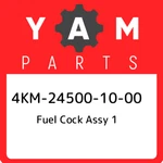 4KM-24500-10-00 Yamaha Fuel Cock Assy 4KM245001000, New Genuine Oem Part. Fixed Price $97.82.
