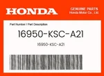 Honda Genuine Petcock Assy. 16950-KSC-A21. Fixed Price $38.41.
