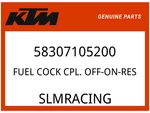 Ktm Oem Part 58307105200 Fuel Cock Cpl. Off-on-res. Fixed Price $52.57.