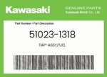 Kawasaki Genuine Tap-assy,fuel 51023-1318. Fixed Price $121.63.