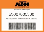 Ktm Genuine Gas Cock Cpl. Off-on 55007005300. Fixed Price $33.51.