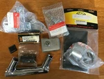 Lot Misc. Harley Shovelhead Shock Lock Saddlebag Plate Bracket Peg Petcock Pad. Fixed Price $25.95.